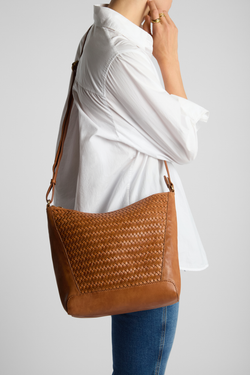 Elise Weave Bucket Bag