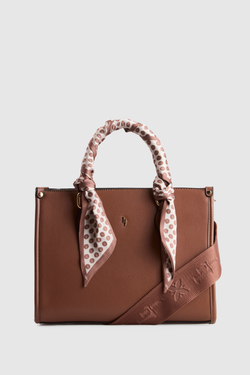 Small Tote Bag With Scarf