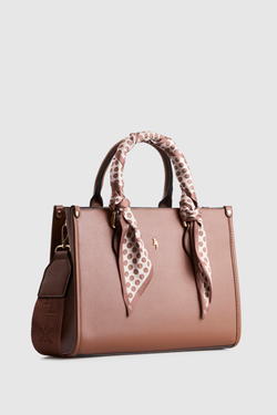 Small Tote Bag With Scarf