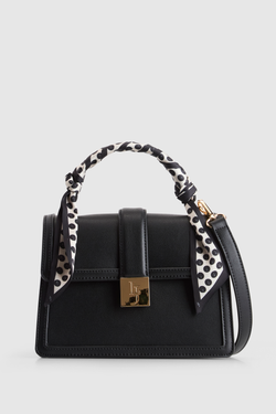 Scarf Top Handle Bag
