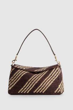 Clara Small Raffia Shoulder Bag