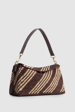 Clara Small Raffia Shoulder Bag