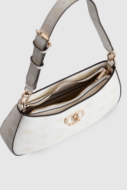 Emelie Logo Zip Shoulder Bag