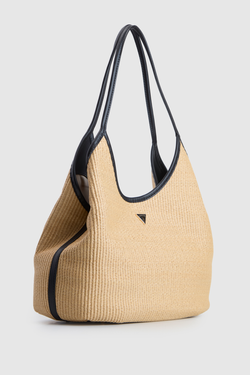 Kirsten Straw Hobo Bag
