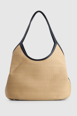 Kirsten Straw Hobo Bag