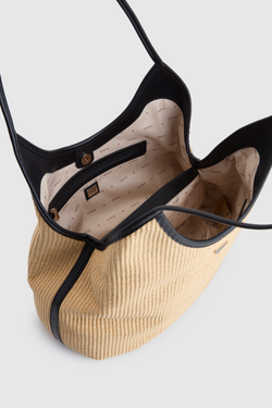 Kirsten Straw Hobo Bag