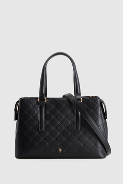 Logo Embossed Tote Bag