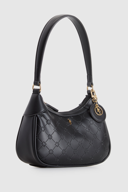 Logo Embossed Shoulder Bag