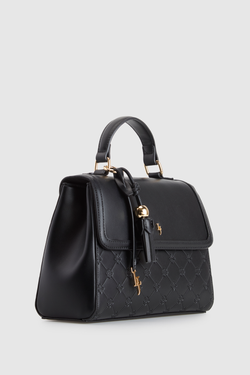 Logo Emboss Top Handle Bag