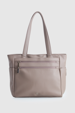Double Zip Pocket Tote Bag