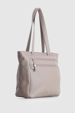 Double Zip Pocket Tote Bag