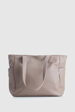 Double Zip Pocket Tote Bag