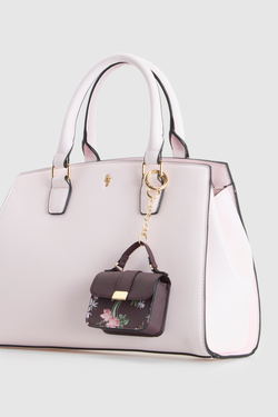 Iris Floral Mini Bag Charm