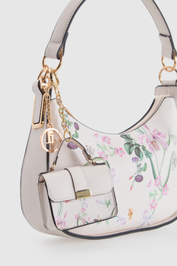 Iris Floral Mini Bag Charm