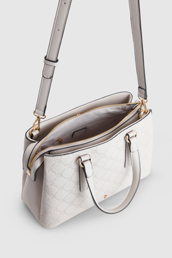 Logo Embossed Tote Bag