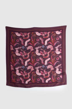 Silk Scarf Floral Print