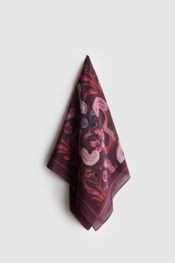 Silk Scarf Floral Print