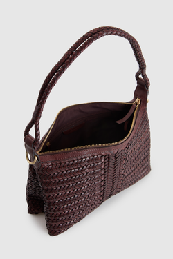 Allegra Weave Medium Shoulder Bag