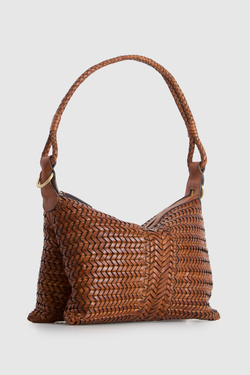 Allegra Weave Medium Shoulder Bag