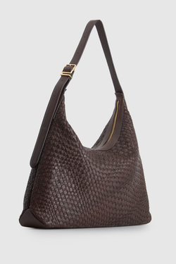 Kaia Weave Large Shoulder Bag