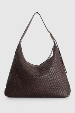 Kaia Weave Large Shoulder Bag
