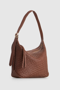 Kaia Weave Medium Shoulder Bag