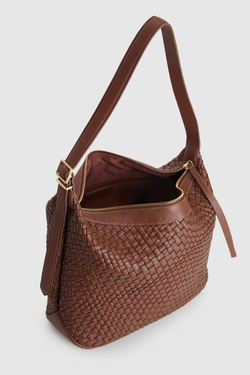 Kaia Weave Medium Shoulder Bag