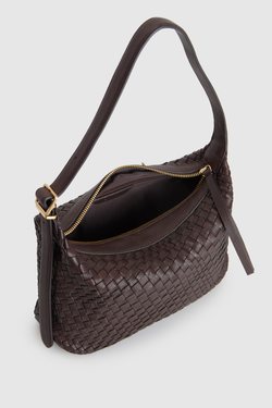 Kaia Weave Small Shoulder Bag