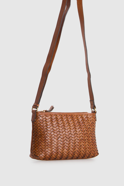 Lina Weave Crossbody Bag