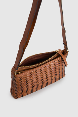 Lina Weave Crossbody Bag