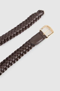 Allegra SM Leather Weave Belt