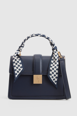Scarf Top Handle Bag