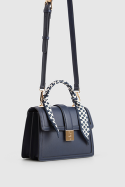 Scarf Top Handle Bag