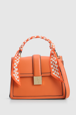 Scarf Top Handle Bag