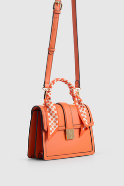 Scarf Top Handle Bag