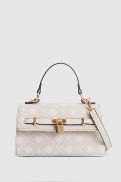 Jacquard Top Handle Bag