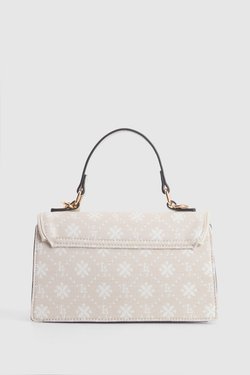 Jacquard Top Handle Bag