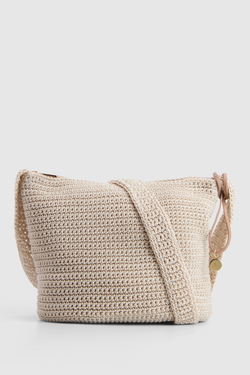Rayon Crochet Crossbody Bag