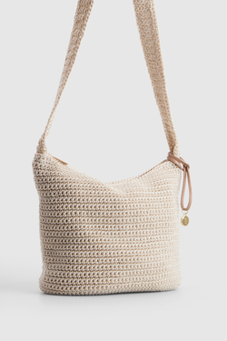 Rayon Crochet Crossbody Bag