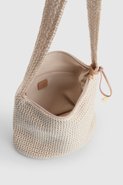 Rayon Crochet Crossbody Bag