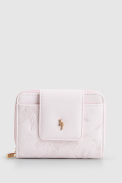 Embroidered Small Tab Wallet