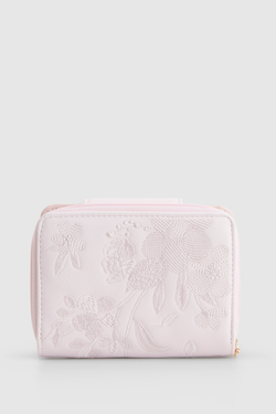 Embroidered Small Tab Wallet