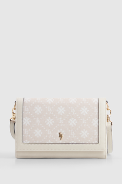 Jacquard Flap Crossbody Bag