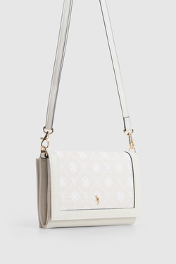 Jacquard Flap Crossbody Bag