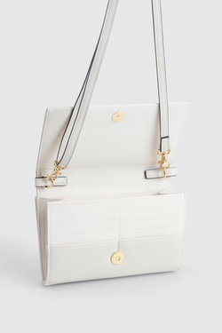 Jacquard Flap Crossbody Bag