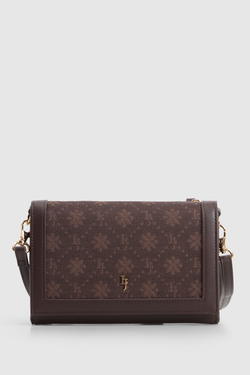 Jacquard Flap Crossbody Bag