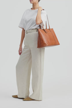 Ivy Buckle Work Tote Bag
